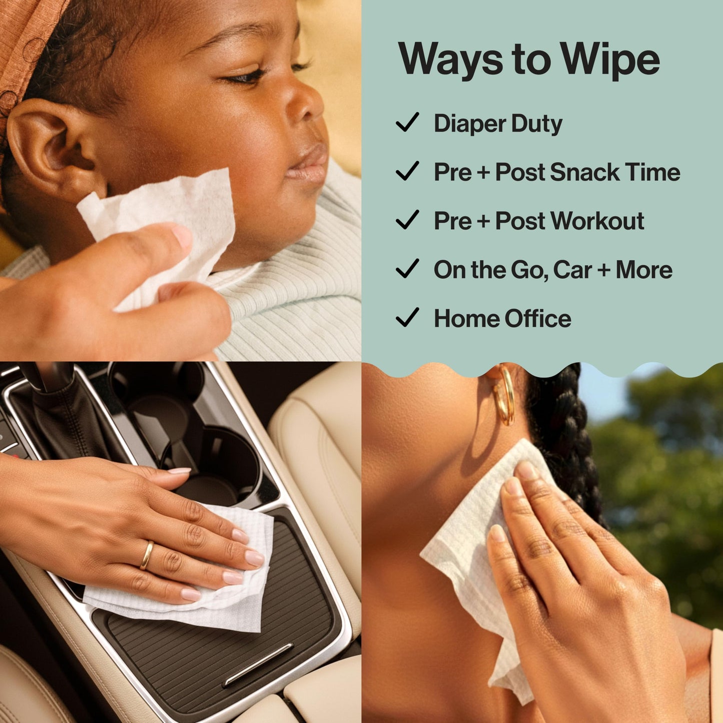 The Honest Company Hypoallergenic Multi-Use Baby Wipes for Sensitive Skin, Rose Blossom, 288 Count