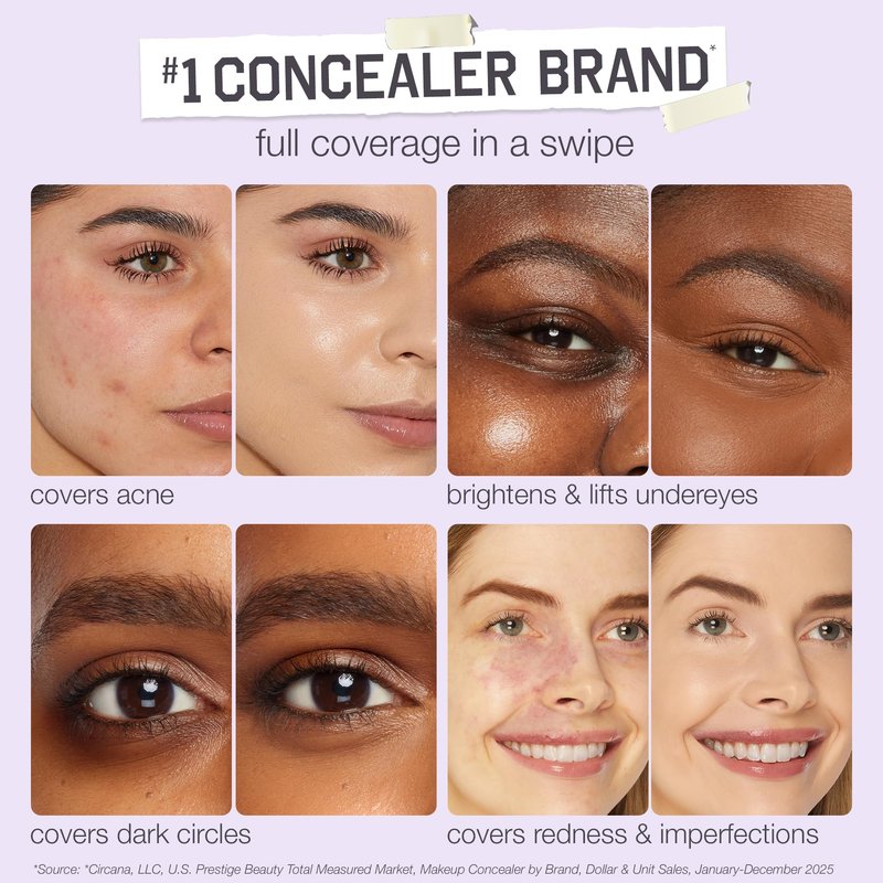 tarte shape tape concealer – Full-Coverage Creaseless Soft Matte Finish, Brightening Under-Eye & Face Makeup, 16hr Longwear, Vegan & Cruelty-Free, full size, 44H tan