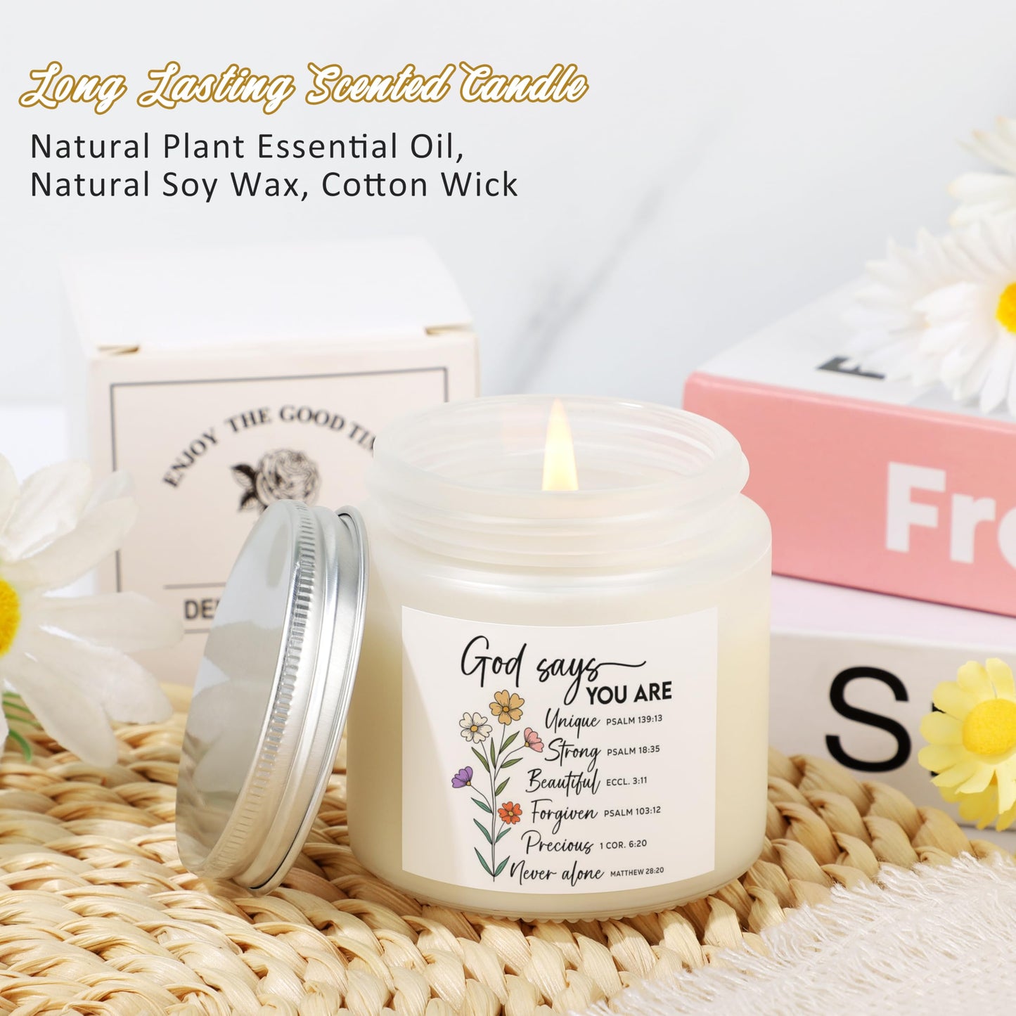 DOGMEM Christian Gifts for Women, Religious Gift for Women, Easter Mothers Day Birthday Graduation Gift for Her Mom Daughter Sister Aunt Teacher Best Friend, Unique Easter Gifts for Christians