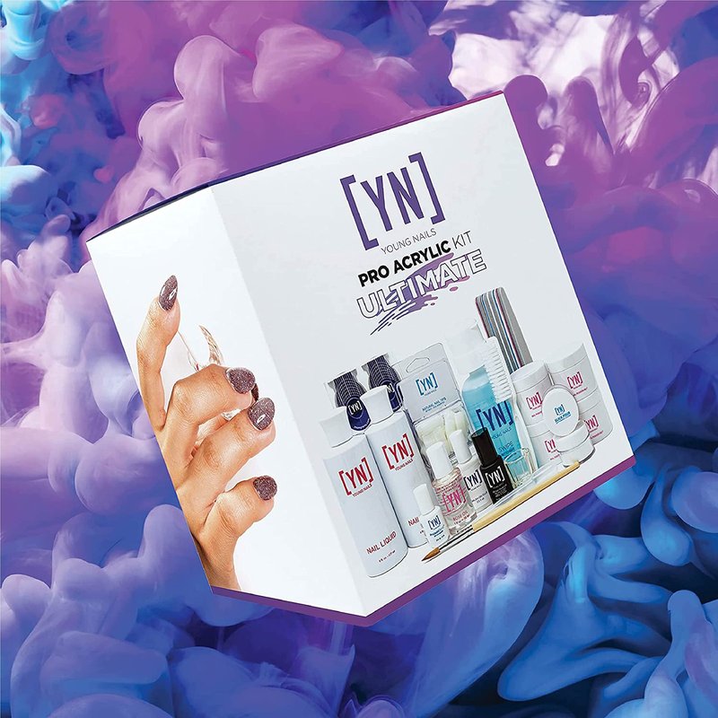 Young Nails Professional Kits & Accessories for Home Nail Kit, Starter Kit, Beginners, and/or Nail Professionals, Clear