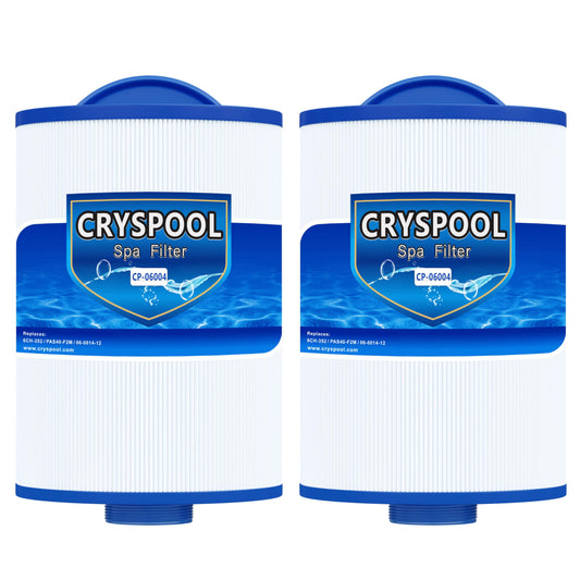 Cryspool® 06004 Filter Compatible with Artesian Spas 06-0014-12, PMA-R1/x268546 with Closed Handle(Not be Removed), 6CH-352, FC-0318, PAS40-F2M, 06-0055-12, 35 Sq. Ft Spa Filter Cartridge, 2 Pack