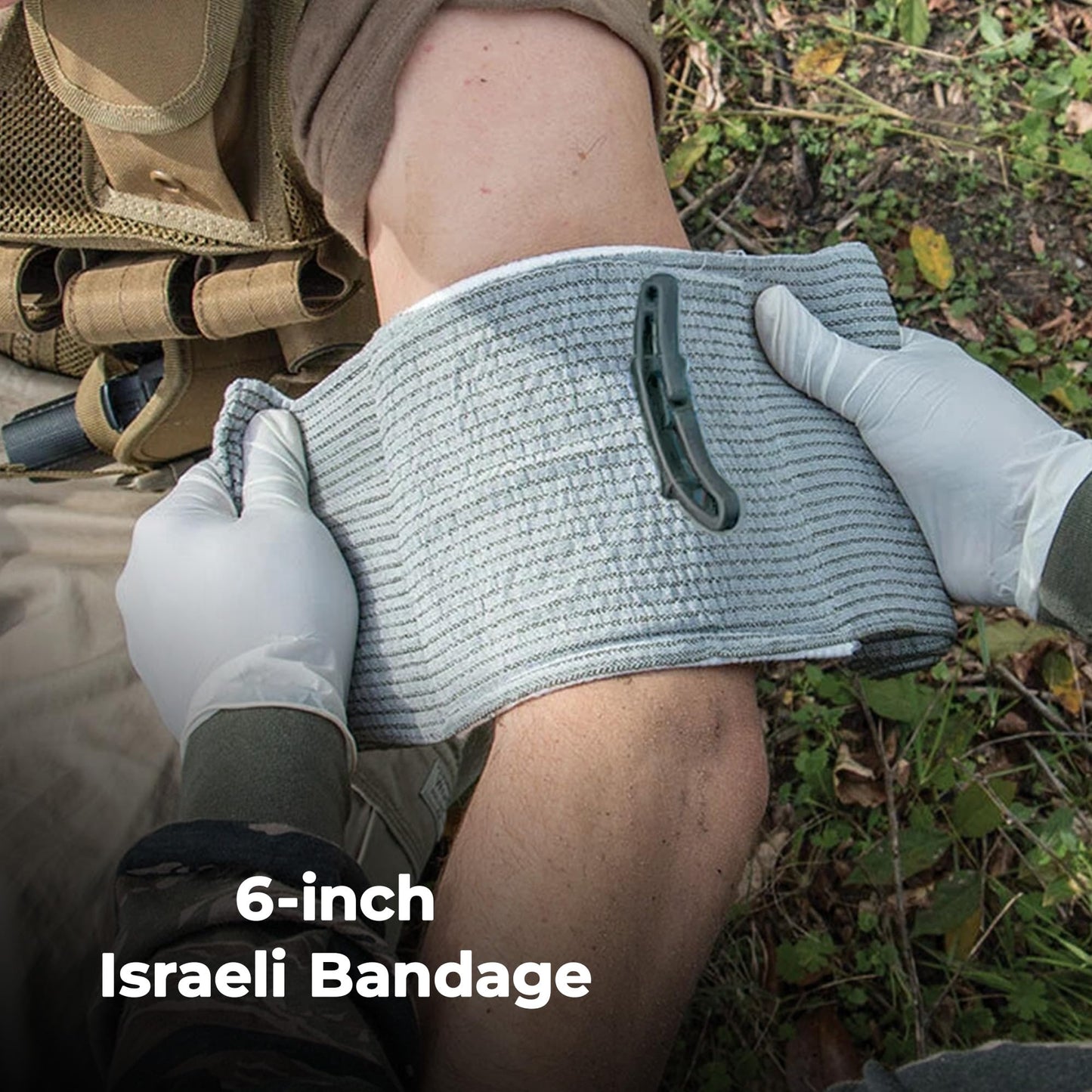 77 PCS Survival First Aid Kit with Molle Bag, 6-Inch Israeli Bandage, Tactical First Aid Kit for Car, Camping, Hiking and Travel