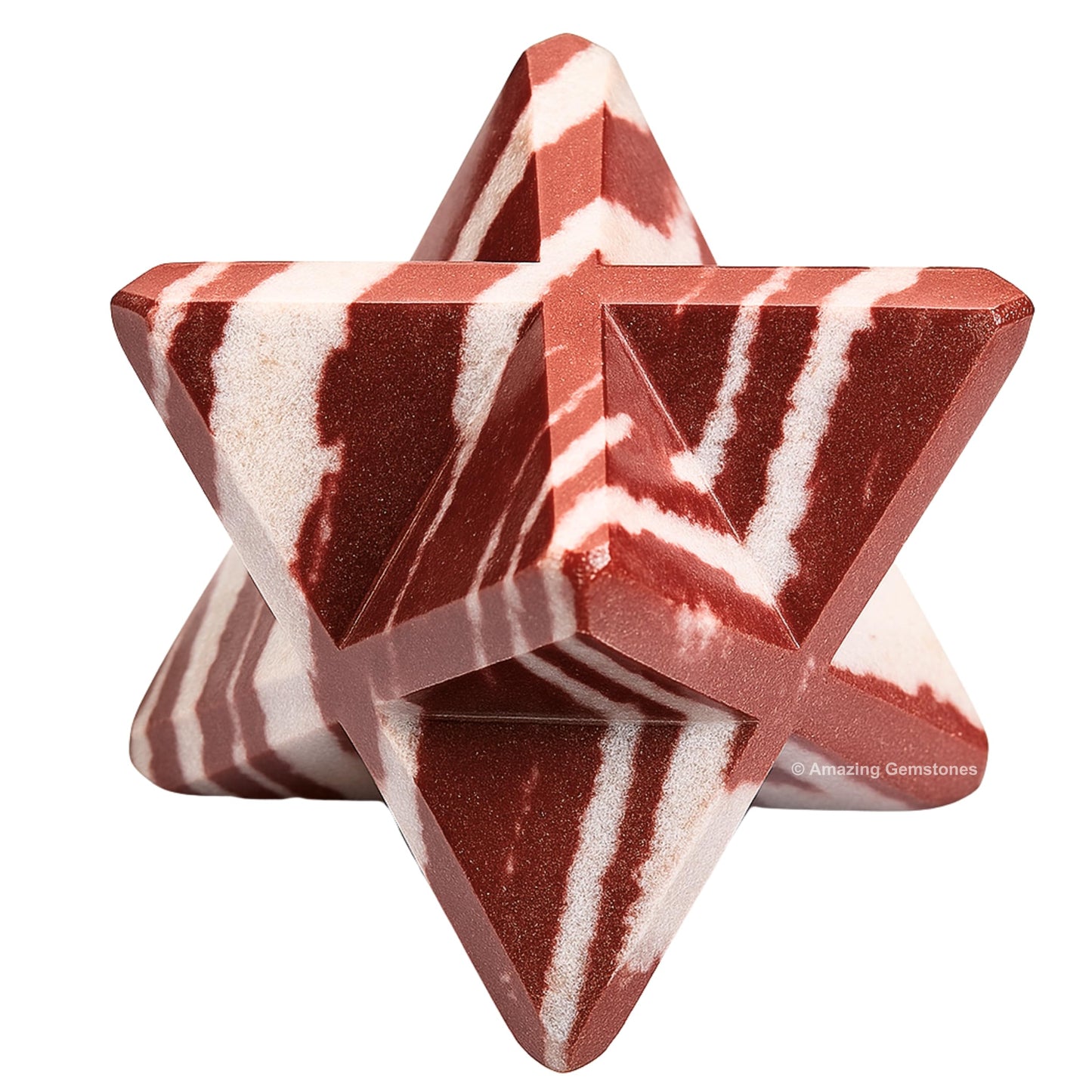 Amazing Gemstone Narmada Shiva Lingam Merkaba Crystal - 1.5 Inches Metaphysical Merkaba Star for Meditation - Energetic Tetrahedron Crystal and Healing Stones and Healing (35-40mm)
