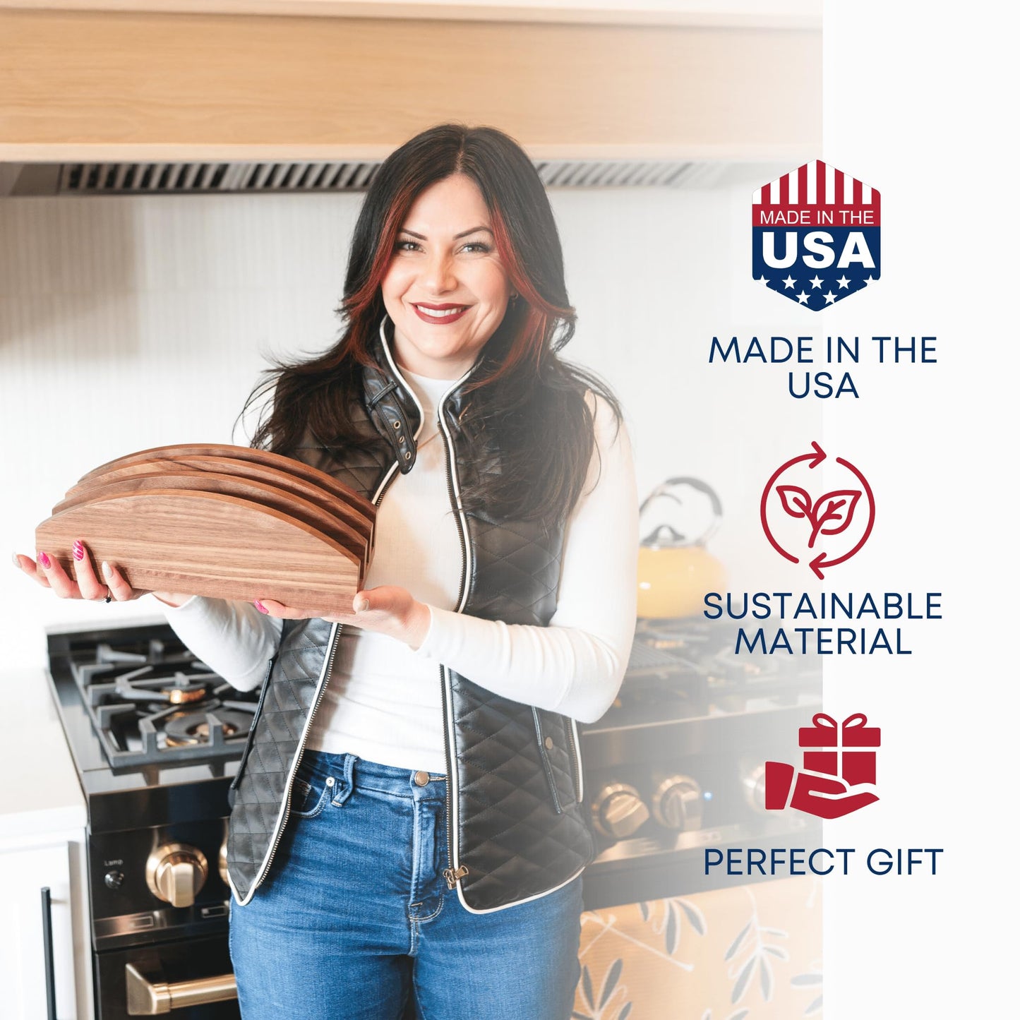 Medium Maple + Small Maple + Cutting Board Holder 3 Slots