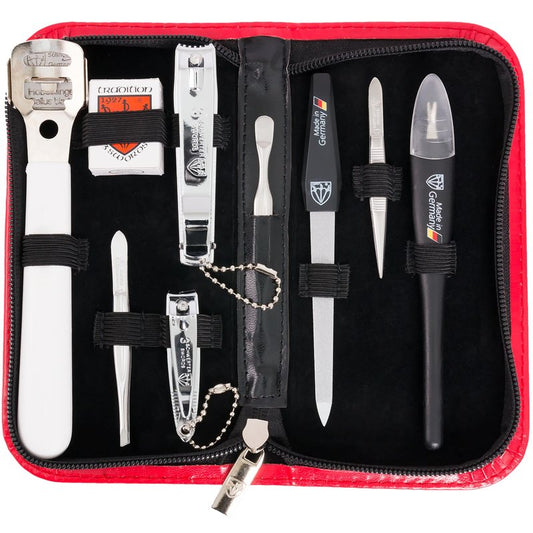 3 Swords Germany - Brand Quality 9-piece Pedicure kit Set - Callus Remover and Nail Care Tools - Made in Solingen/Germany