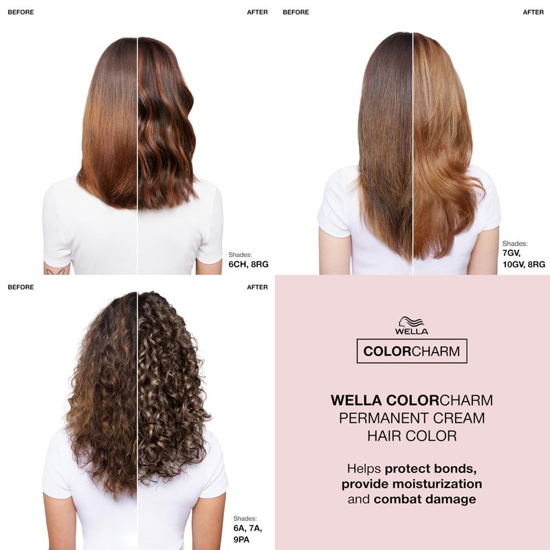 COLORCHARM Permanent Cream Hair Color, 6A Dark Ash Blonde, 2 oz.