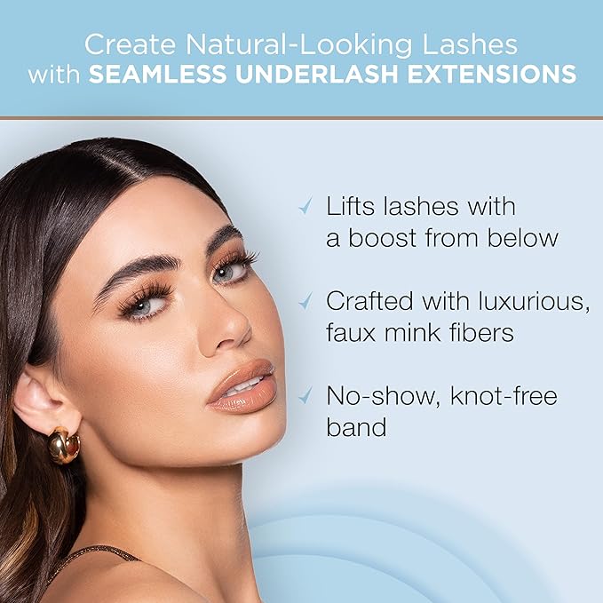 Ardell Seamless Underlash Lash Extension Kit - DIY Lash Clusters, Balayage Individual Lashes, Natural-Looking Eyelash Extension, 32-Count, 1-Pack