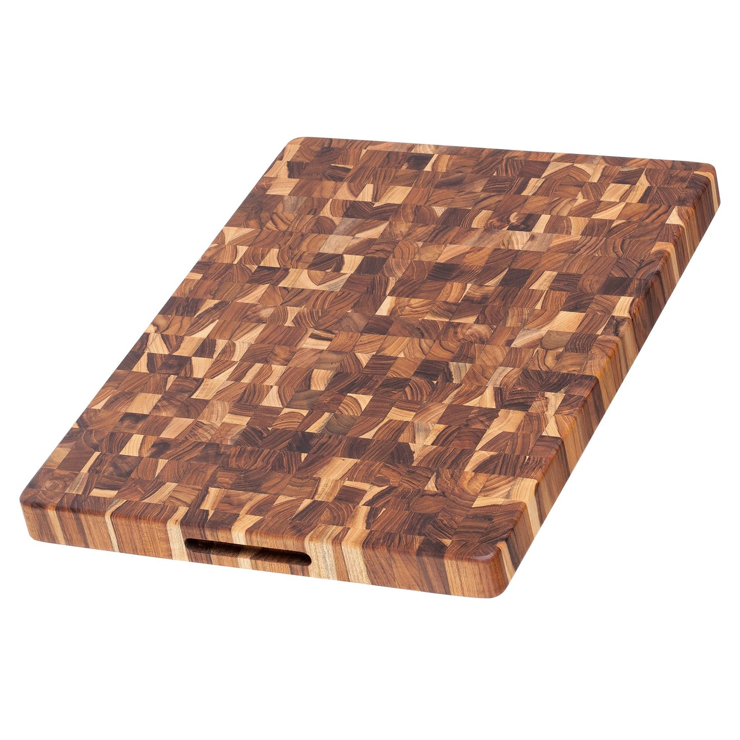 Teakhaus Butcher Block Cutting Board - Large Wooden Cutting Board - Holiday Gift Ideas for Men and Women - Gift-Ready End Grain Wood, Knife Friendly - FSC Certified