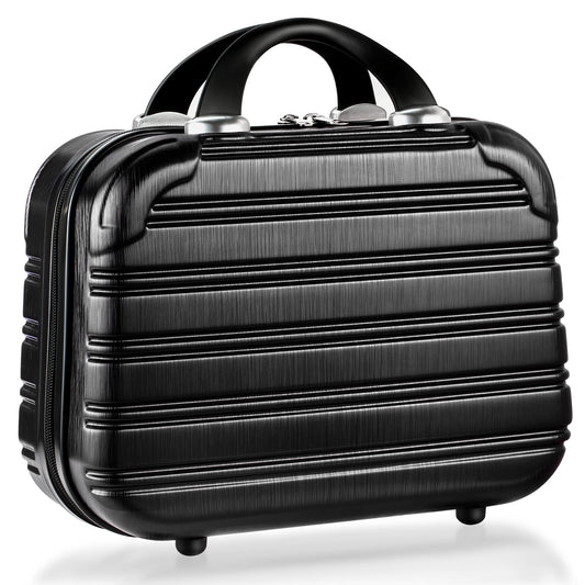 14-Inch Makeup Train Case Hardshell PC+ABS Travel Cosmetic Organizer, Makeup Storage Box for Toiletry Durable Portable Gifts for Women.