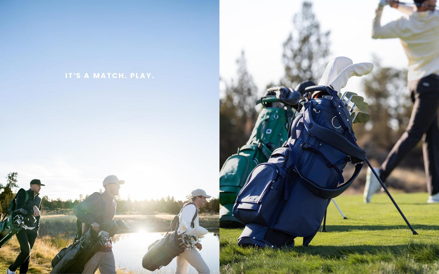 Sun Mountain Men's Matchplay LS Lightweight Stand Golf Bag 14-Way Top - 9 Pockets, Dual Strap System, Push & Electric Cart Compatible Compression Base, 2025 Model - Navy