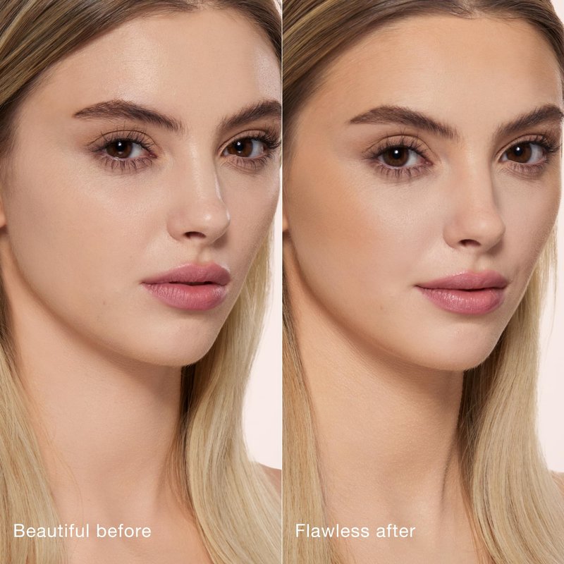 Charlotte Tilbury Airbrush Matte Bronzer Refill - Smoothing & Blurring Powder Bronzer with an Airbrush Finish - Refillable Makeup Infused with Silky Mica & Hyaluronic Acid - 1 Fair