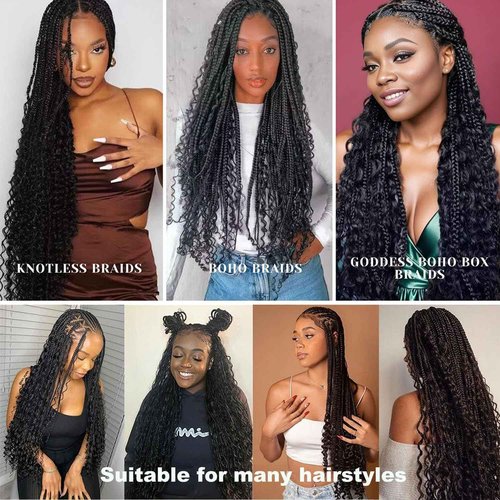 Human Braiding Hair 3 Bundles/Pack 150g Water Wave Bulk Hair No Weft 10A Brazilian Virgin Braiding for Boho Braids Wet and Wavy Braids Extensions (18 18 18inch)