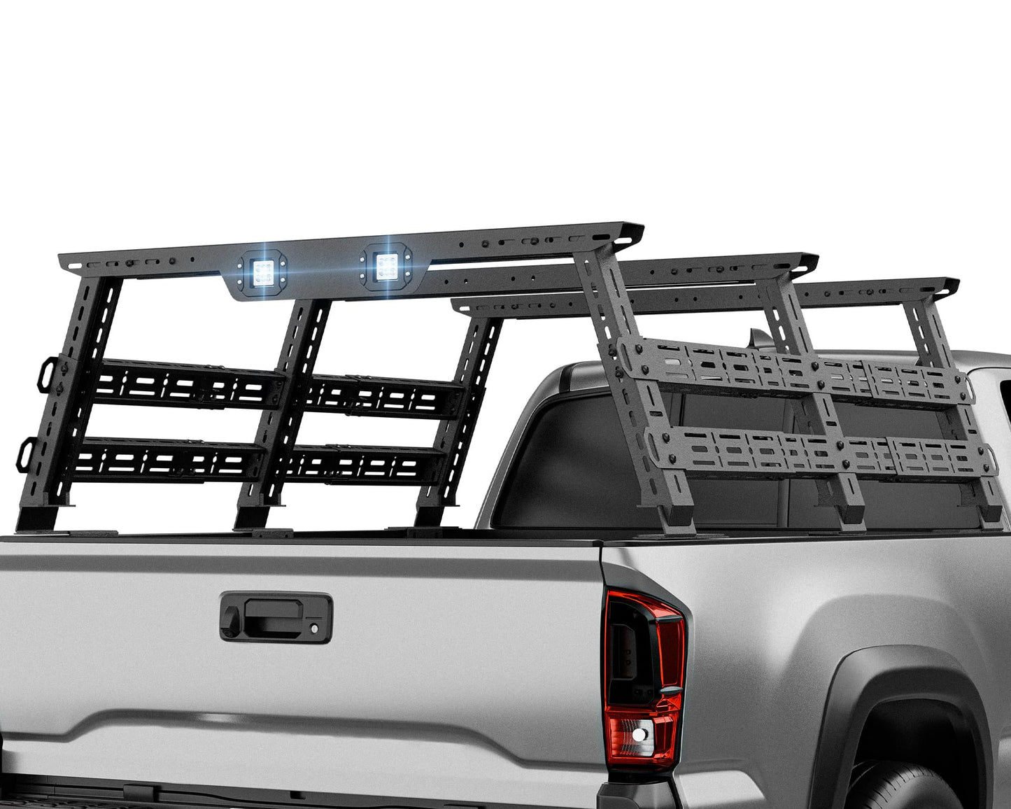YZONA Truck Cargo Rack Adjustable 16.8-25" High Bed Racks Cargo Carrier Compatible with Toyota Tacoma/Tundra/Titan/Frontier/Gladiator JT/Ford F-Series/Silverado/Sierra/Dodge Ram