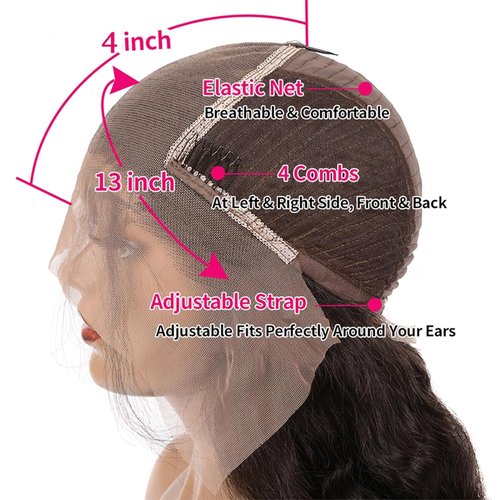Human Hair Straight Bob Pixie Cut Wig Natural Black 13X4 HD Lace Front Wig with Baby Hair Side Part Virgin Glueless Brazilian Remy 150% Density for Black Women 6"
