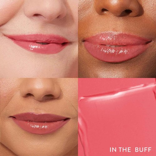 LAURA GELLER Own Your Age Kit: Best of the Best Palette and Jelly Balm Tinted Lip Color, In the Buff and Retractable Angled Kabuki Brush