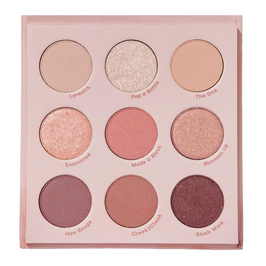 ColourPop Blush Crush Eyeshadow Palette - Brown, Gold & Pink Shadow Palette with Metallic and Matte Finishes - High-Pigment Eye Makeup with a Long-Wearing Formula (0.3 oz)