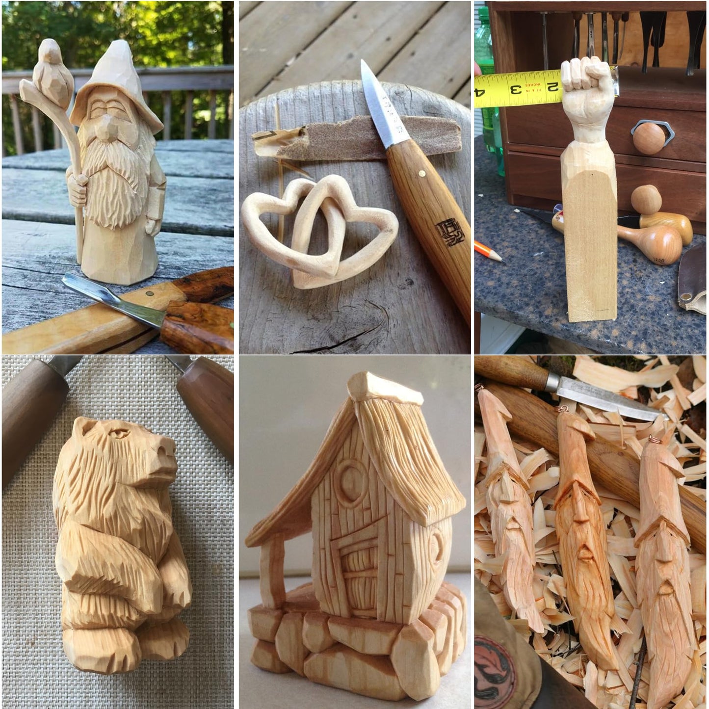 ACXFOND 2 Pack 10x3x3 inch Basswood Carving Blocks, Unfinished Bass Wood Blocks for Wood Carvings for Home, Class, Arts, Crafts, Christmas DIY Supplies