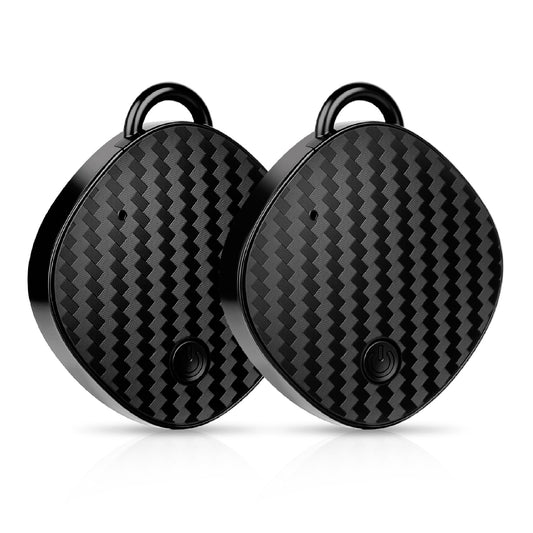 Air Tracker Tags-2 Pack, MFi Certified Bluetooth Item Tracker, IP54 Waterproof Anti-Lost Tag for Keys Luggage Backpack Pet,1 Year Replaceable Battery Tracker with Integrated Loop