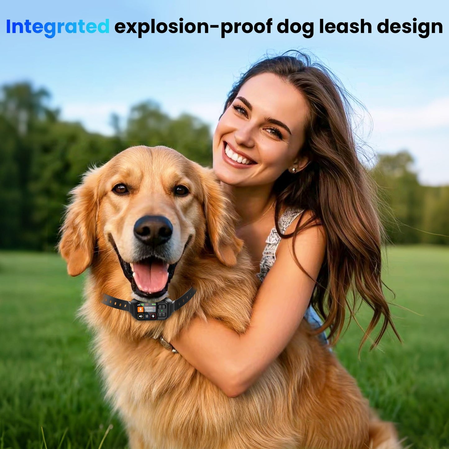 GPS Wireless Dog Fence System,Invisible Fence for Dogs with GPS Collar,Wireless Electric Dog Fence for Large & Small Dogs– Adjustable Boundary Collar,Waterproof & Rechargeable,Large Yard & Outdoor Use