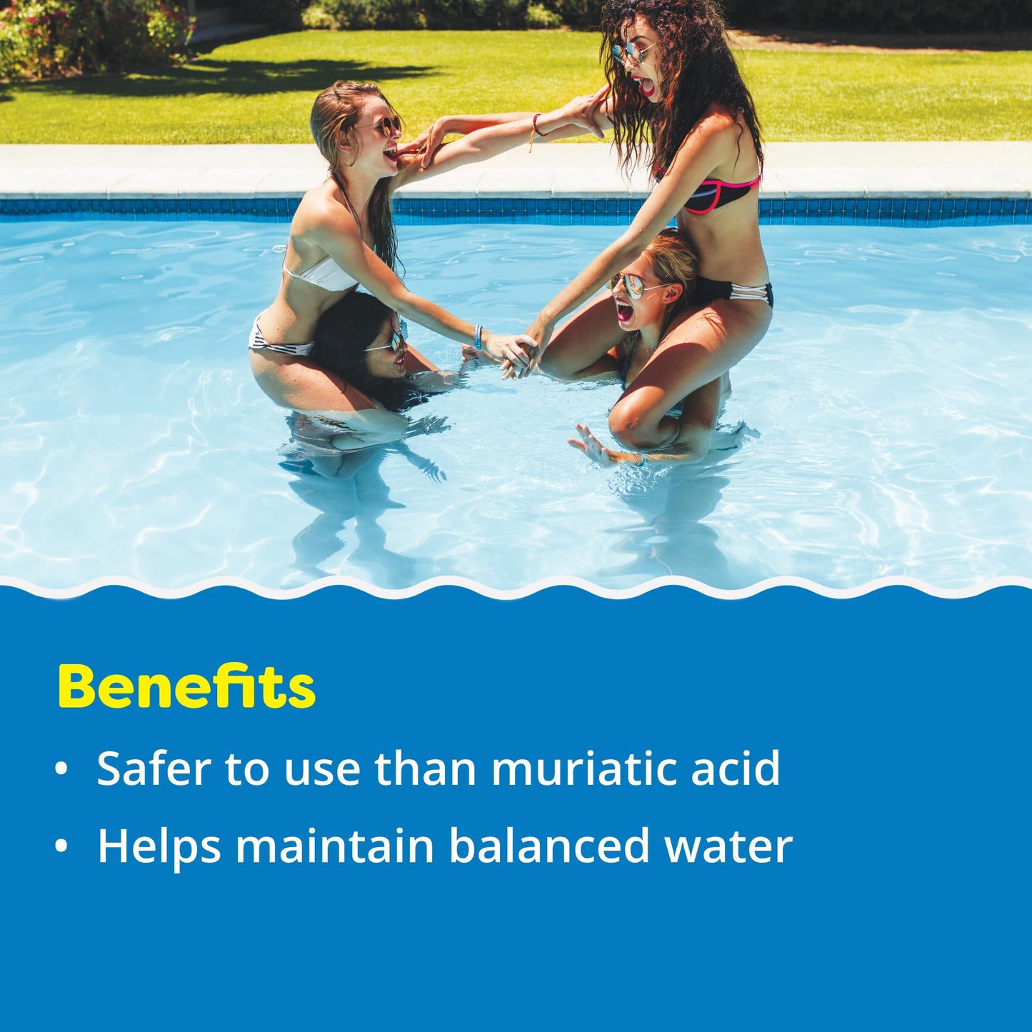 In The Swim pH Reducer for Swimming Pools, Spas, and Hot Tubs - Lowers Alkalinity - Prevents Cloudy Water - Balances Water - 90% Sodium Bisulfate - 10 Pounds