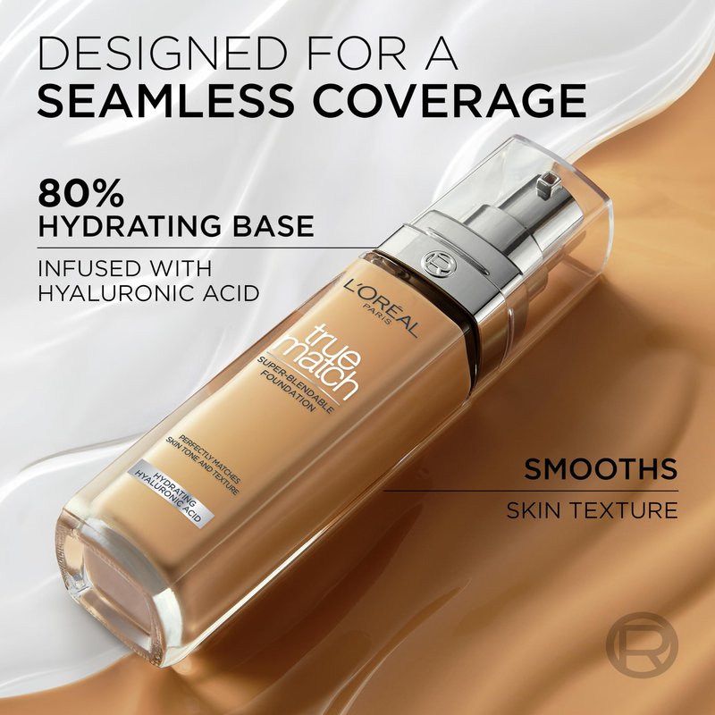L'Oreal Paris New True Match Foundation 30ml - 6.N Honey