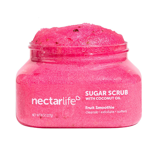 Sugar Body Scrub 8 oz, Moisturizing and Exfoliating Scrub for Nourishing Essential Body Care, Gift For Her (Fruit Smoothie)