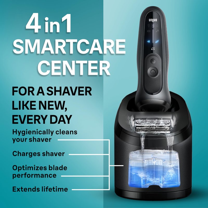Braun Series 7 70 Shaver Stainless Steel Battery Powered Maleelectric shaver
