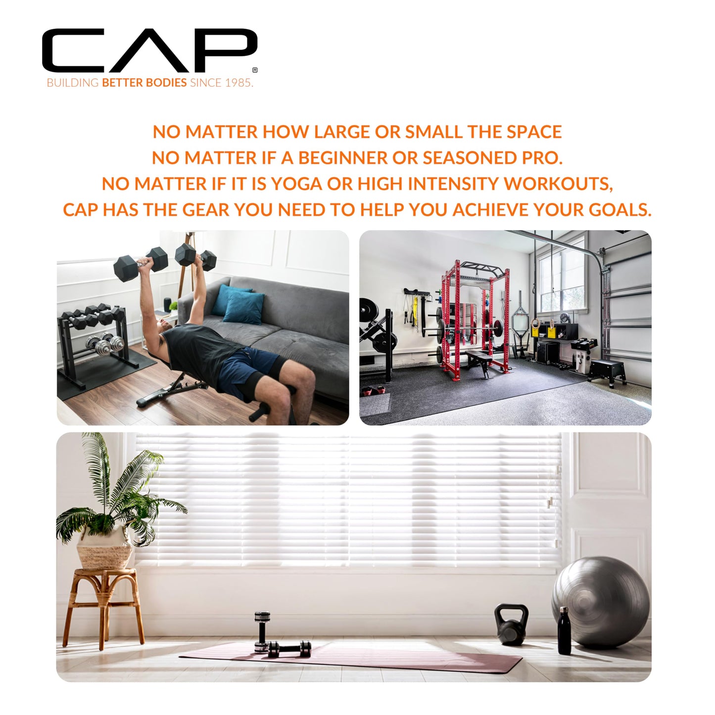CAP Barbell FM-8000F Deluxe Power Rack, Blue