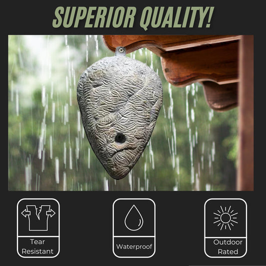 AIRCROW Wasp OutÂ® Fake Hornet's Nest Decoy Wasp Deterrent Outdoor Hanging Wasp Nest Waterproof Material