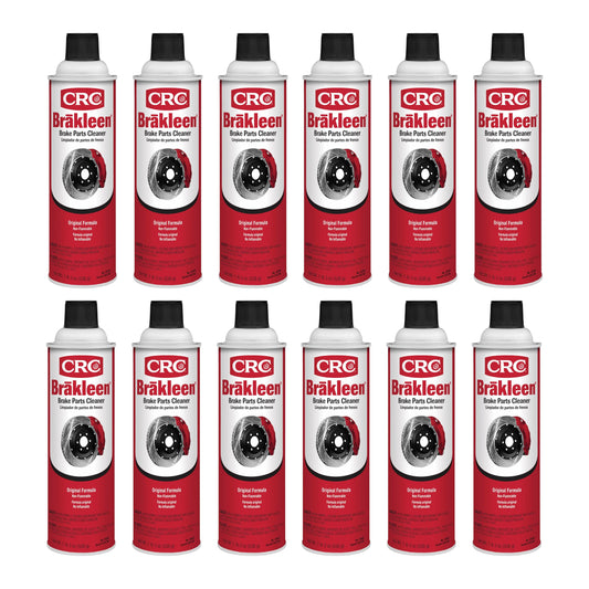 CRC Brakleen 1003706 Brake Cleaner Spray Non-Flammable, 19 oz, [12 Pack]