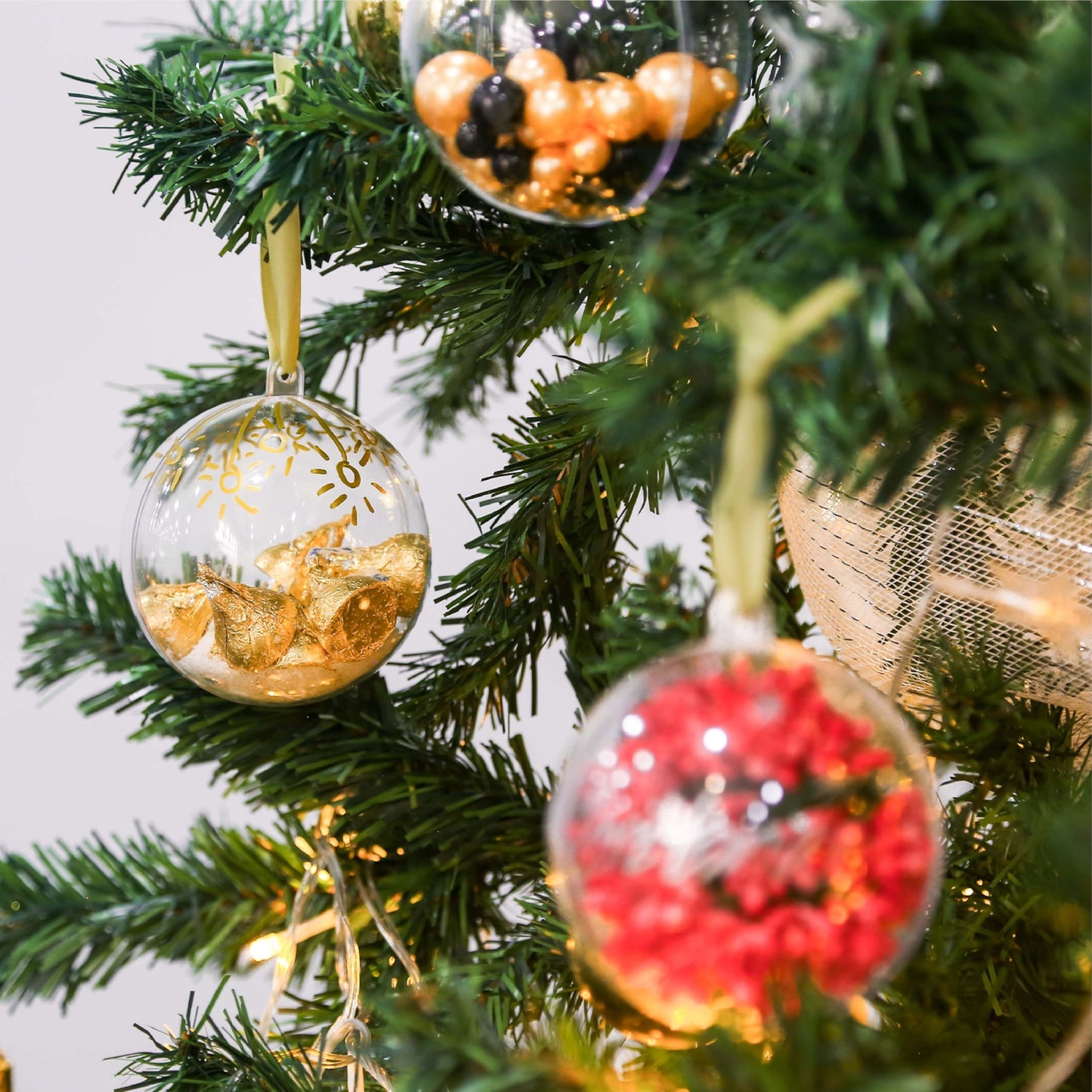 20 PCS Clear Plastic Fillable Balls Ornaments, 3.15 Inch Christmas Ornament Balls for DIY Crafts, Hanging Ornaments, Christmas Tree Decoration, Personalized Gifts, Home Decor