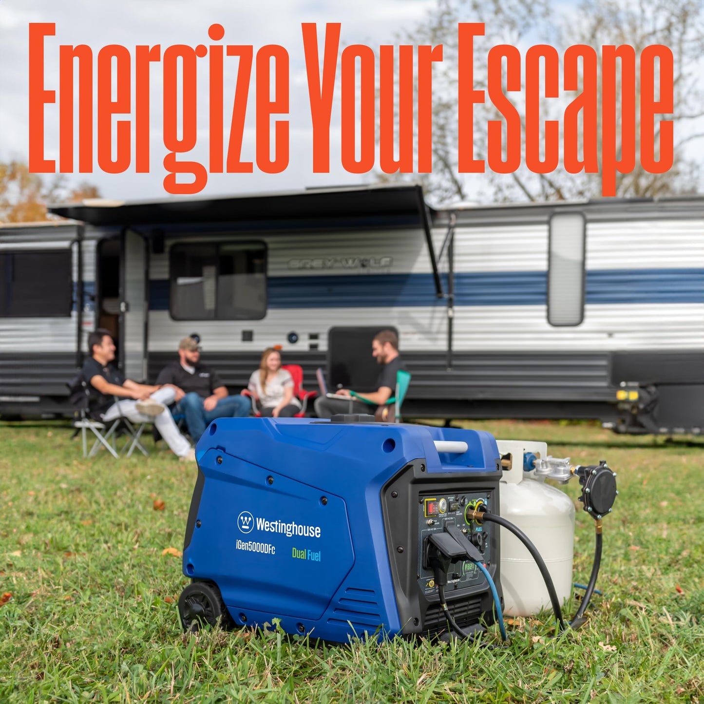 Westinghouse 5000 Peak Watt Super Quiet Dual Fuel Portable Inverter Generator, Remote Electric Start, Gas & Propane Powered, RV Ready, CO Sensor, Parallel Capable