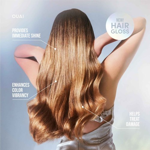 OUAI Volumizing Frizz-Control Hair Gloss Bundle - Includes Gloss and Shampoo (2 Count, 6 Oz/ 10 Fl Oz)