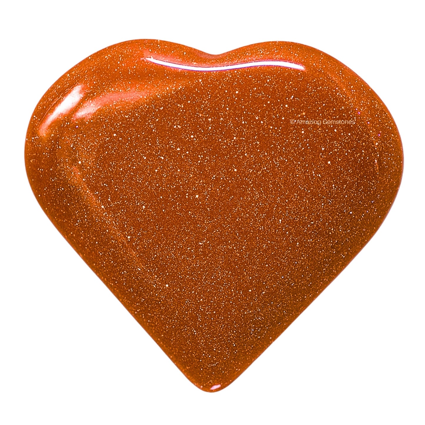 Amazing Gemstone Red Goldstone Stone Heart - Pack of 2 Crystal Heart Stones Rocks - Corazones De Piedra Crystals and Healing Stones Heart Shaped Crystal - Stocking Stuffers Gifts