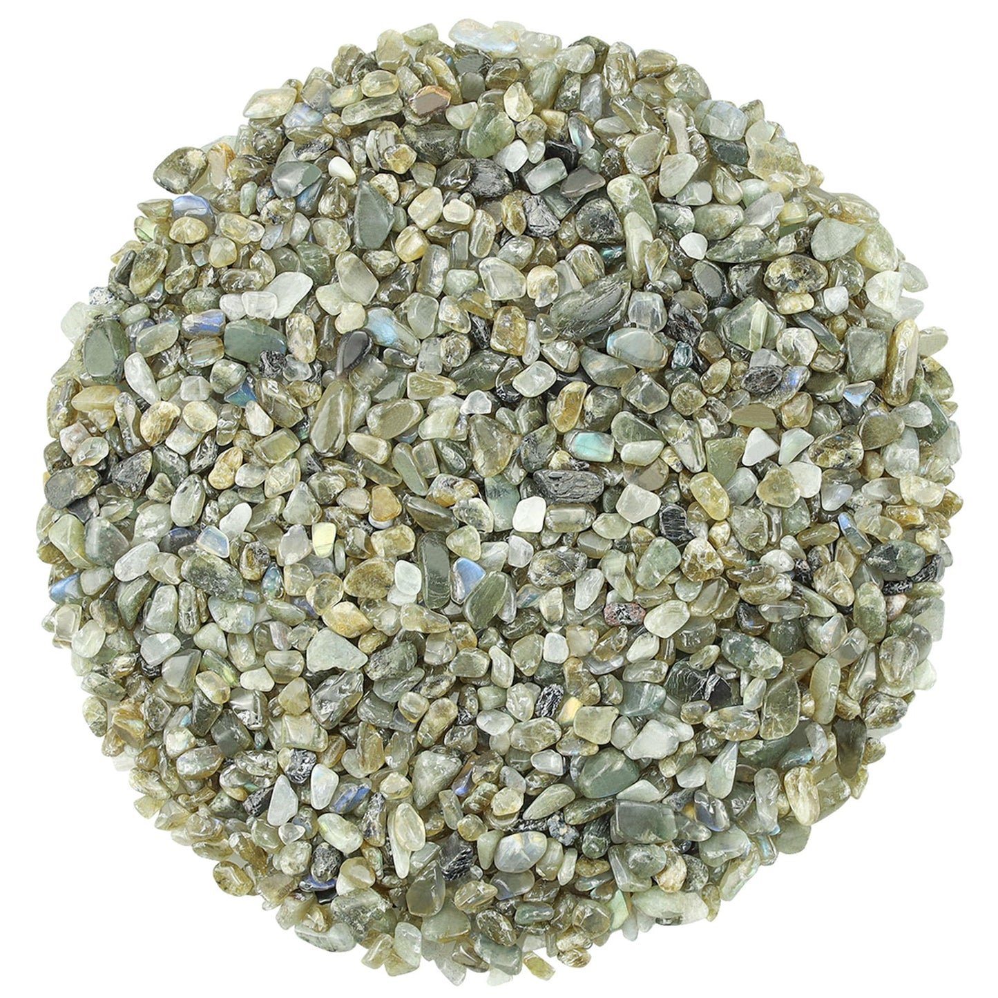 ZHIYUXI Labradorite Crystal Chips Bulk Fish Tank Decorations Aquarium Rocks Gravel Vase Filler Stones Crystals for Candle Making Witch Kit Gravel for Plants Quartz Sand Gemstone 0.44 lbs