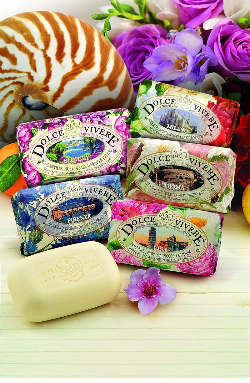 Nesti Dante Natural Soap Bar - Lily Of The Valley, Willow Tree & Oak Musk | 250g (Pack of 2)