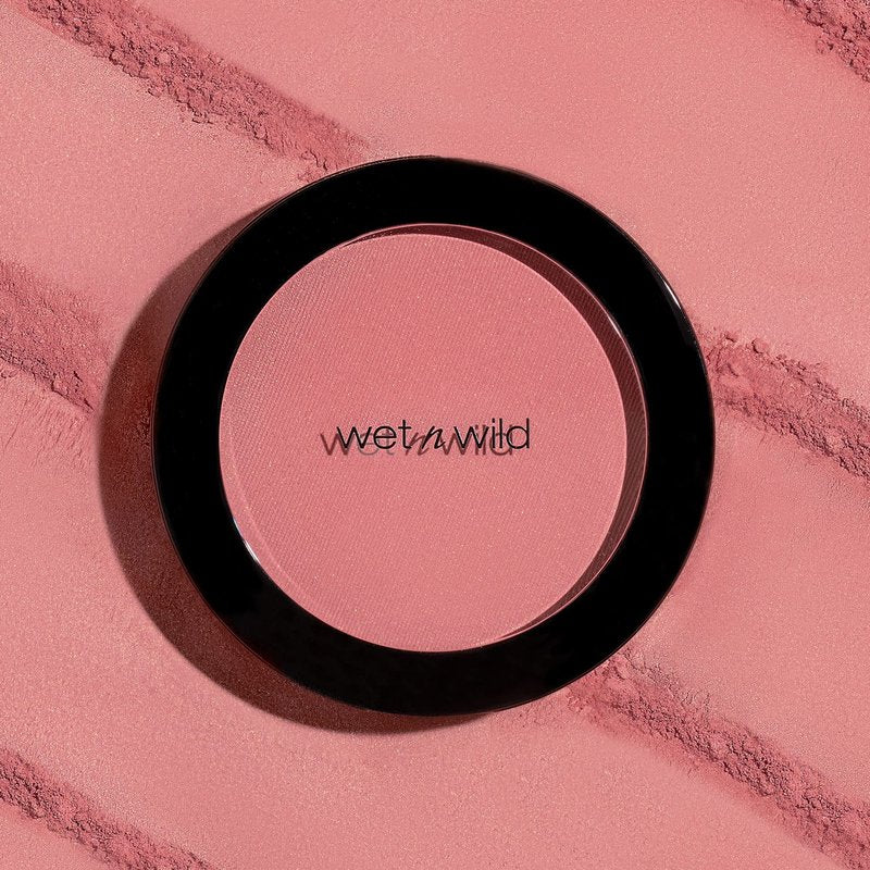 wet n wild Color Icon Blush, Effortless Matte Natural Sheer Glow & Seamless Blend, Luxuriously Infused Smooth Jojoba Oil, Cruelty-Free & Vegan - Pinch Me Pink