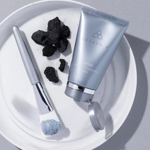 COSMEDIX Detox Activated Charcoal Mask for Face - Deep Exfoliating Facial Mask for Daily Impurities, Oil, Dirt, Dead Skin & Residue - Gentle for Sensitive Skin - Activated Charcoal & Kaolin Clay