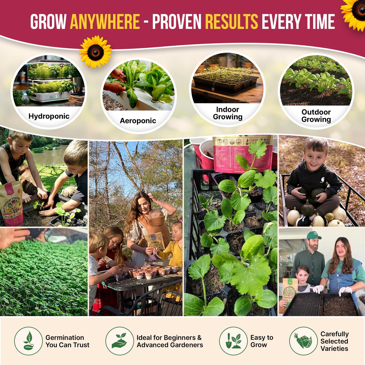 Organo Republic 40 Vegetable Seeds Variety Pack - 26000 Non GMO Heirloom Seeds for Planting Vegetables & Fruits in Bulk Individual Seed Packets, Home Garden Seeds for Hydroponic, Indoor & Outdoors