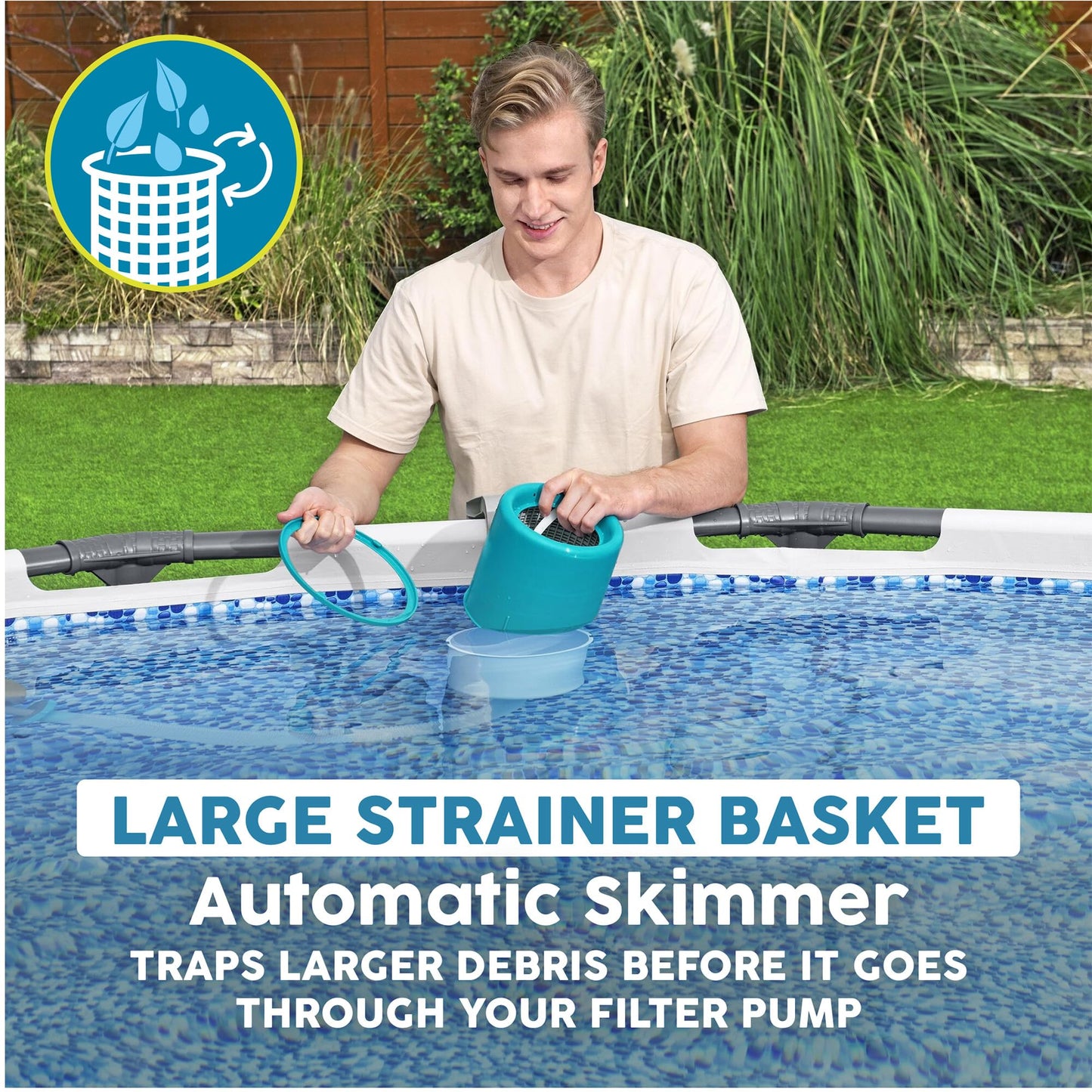 Bestway Deluxe Pool Maintenance Kit, AquaClean Above Ground Pool Cleaning Set