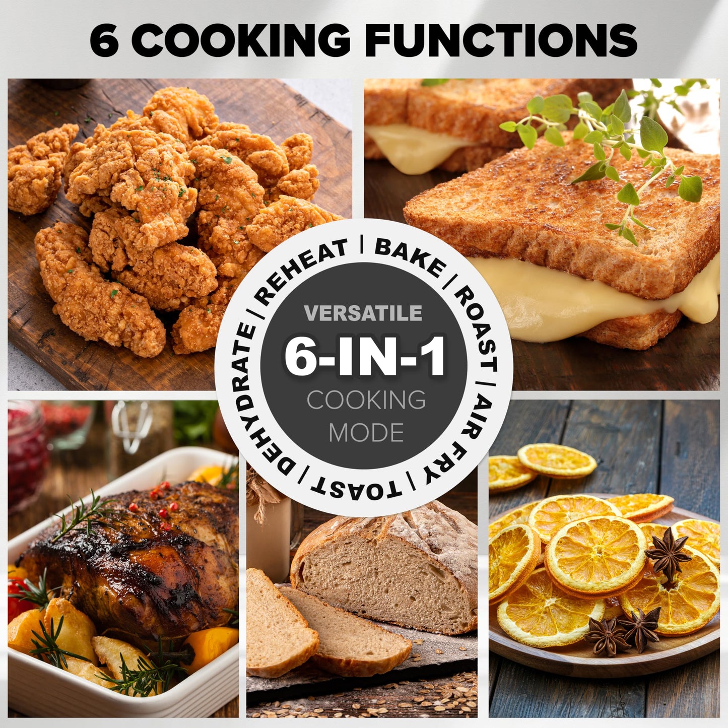 Nuwave Brio Plus 6-in-1 Air Fryer, 7-Qt Large Capacity, 50°F–400°F Precise Temp Control, Non-Toxic PFAS-Free Nonstick, Air Fry, Bake, Roast, Toast, Dehydrate, Reheat, 100 Presets, Dishwasher Safe