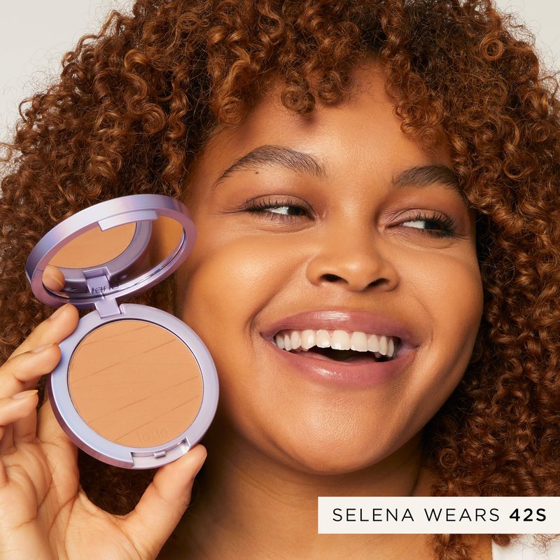 tarte face tape pressed powder – Medium-Coverage Waterproof Powder, Hyaluronic Acid & Peptides to Smooth & Set Makeup, Lightweight, Vegan & Cruelty-Free, full size, 12N fair neutral
