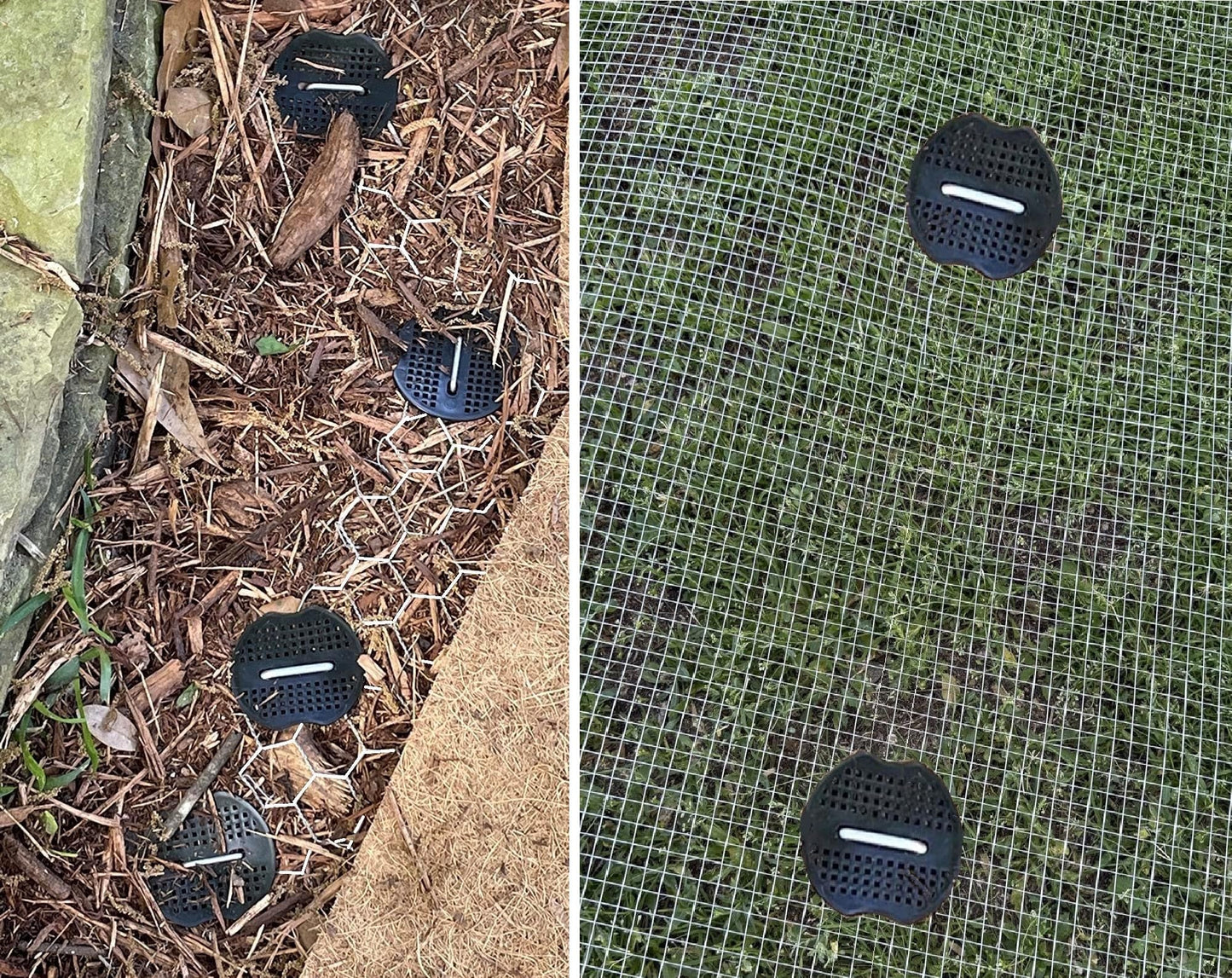 6 Inch 100 PCS Galvanized Landscape Staples with 100 PCS Gasket, Landscape Fabric Pins Stakes Lawn Ground Cover Graden Staples Spikes Weed Barrier Stakes