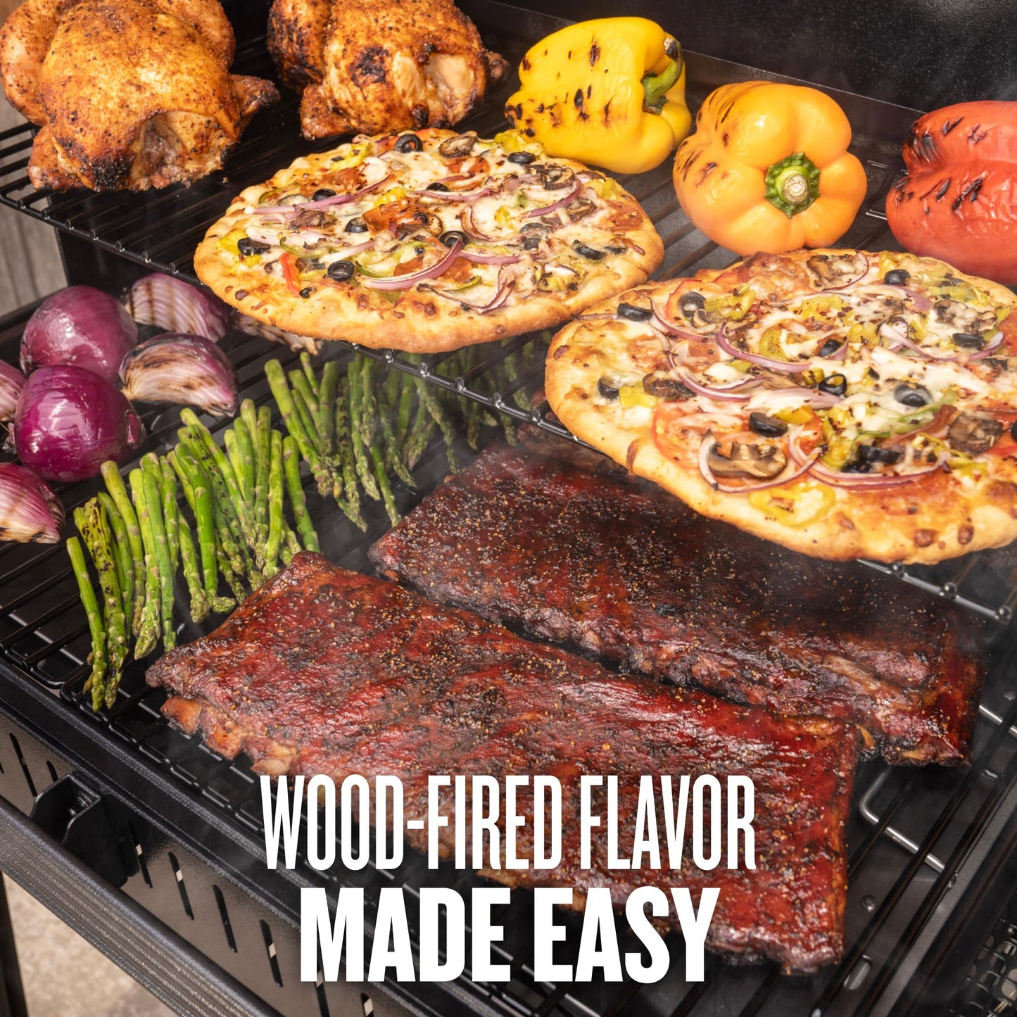Traeger Grills Woodridge Electric Wood Pellet Grill and Smoker, Wi-Fi Temperature Control up to 500 Degrees, 860 Sq. In. Cooking Capacity, 6-in-1 for Outdoor Grilling, Smoking, and BBQ, TFB86MLH