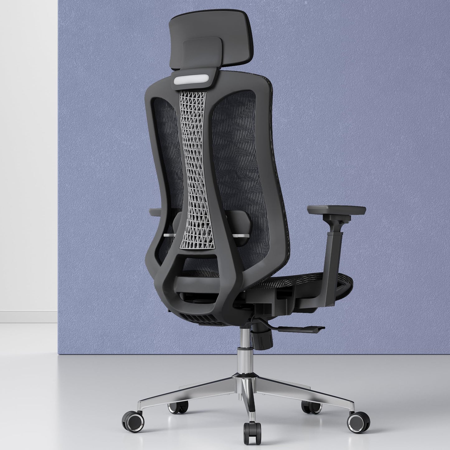 Logicfox Ergonomic Office Chair for Long Hours – Advanced Lumbar Support, 3D Adjustable Armrests & Headrest, High-Back Mesh Chair Designed for 8–10H Daily Comfort (Up to 300 lbs)