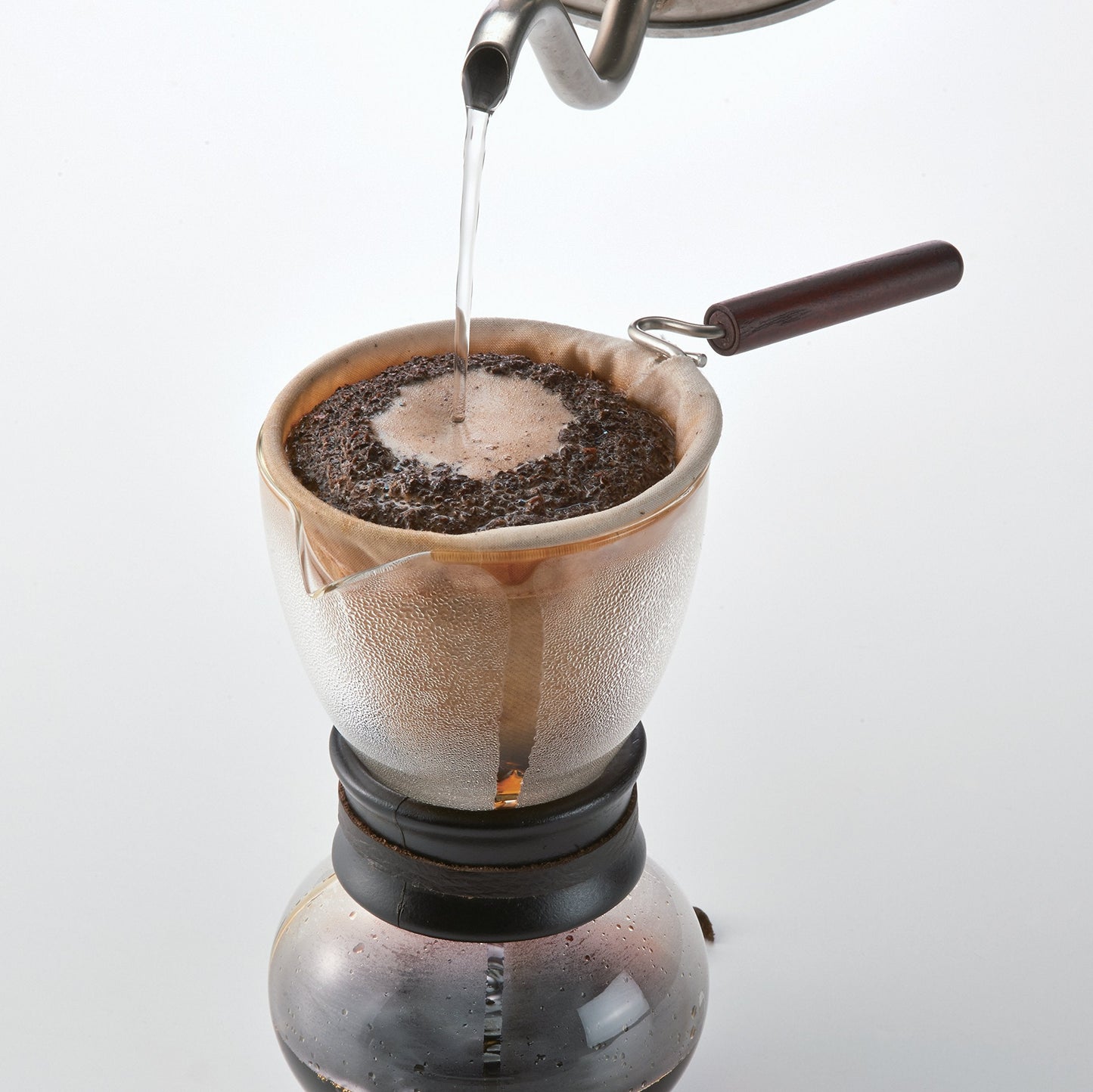 Hario DFN-1 Cloth Filter with Handle for Woodneck Drip Coffee Pot, 240ml