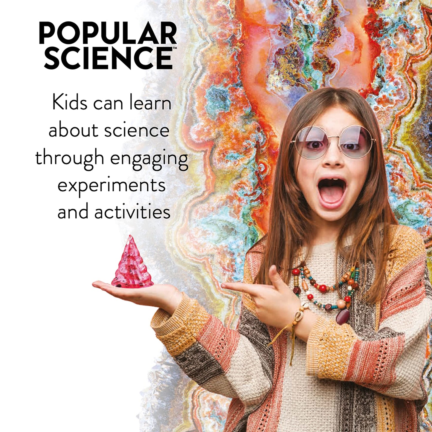 POPULAR SCIENCE Crystal Science Kit for Kids Ages 8 Years + | STEM Science Toys and Gifts for Educational and Fun Experiments |Science Kits Designed for Children and Suitable for All The Family