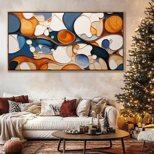 Abstract Wall Art - Modern Colorful Canvas Wall Art for Living Room- Large Framed Decorations, Wall Decor for Bedroom - Office Artwork Wall Decor