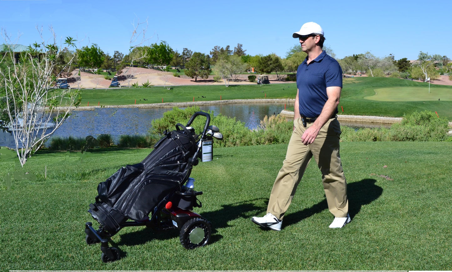 CaddyTrek R2 Red Electric Golf Follow Cart
