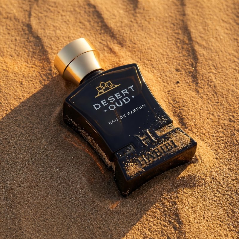 H HABIBI Desert Oud Perfume for Men - 2.5 oz (75ML) Long Lasting Arabian Cologne, Bold Floral Woody Men Perfume, Luxury Fragrance Gift for Special Occasions